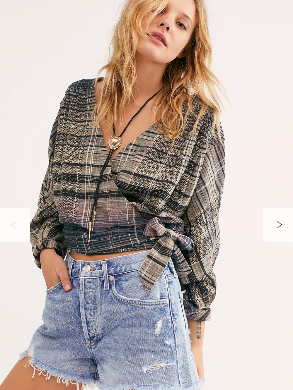 We The Free MALDIVES  Wrap Top